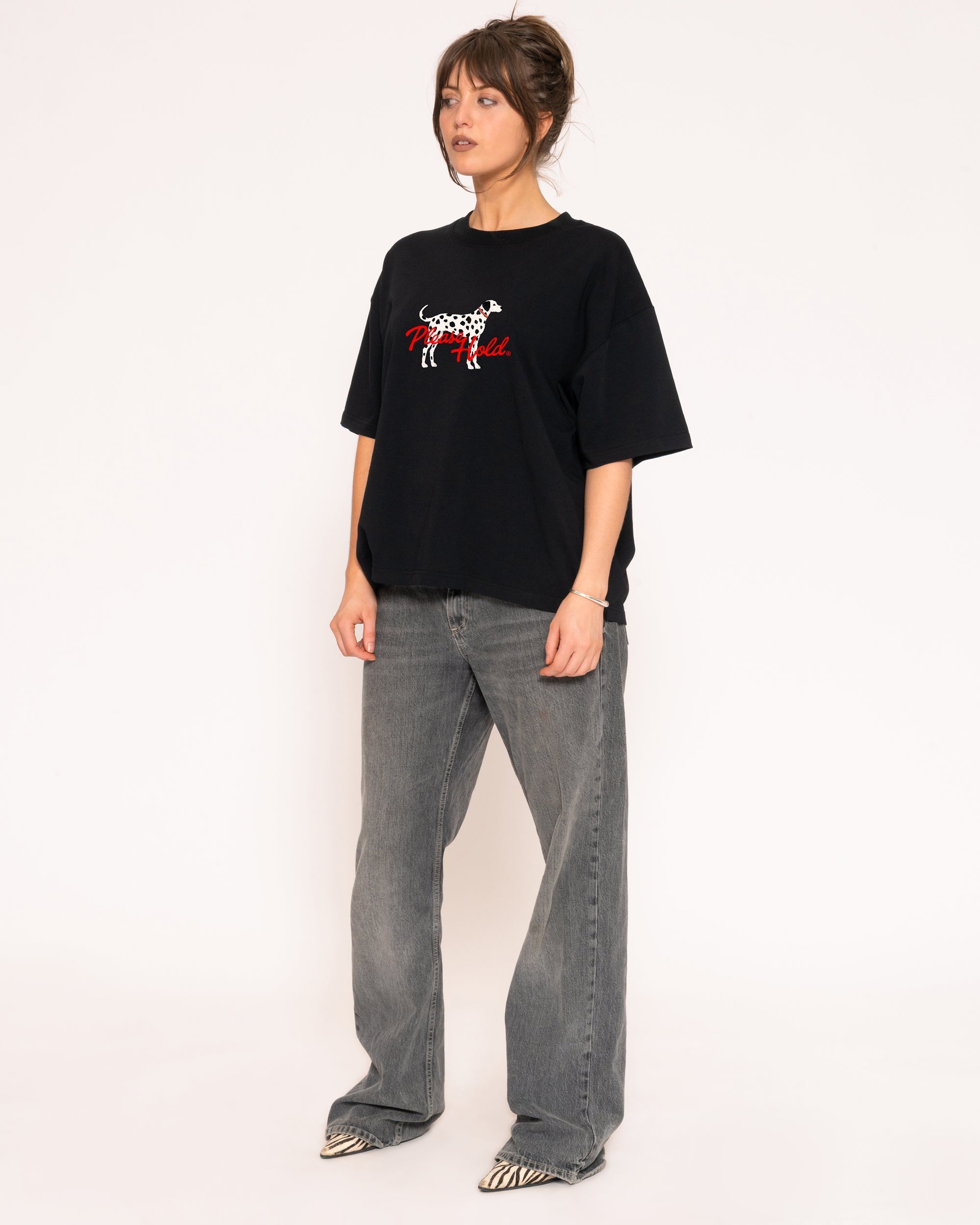 Dalmatian Boxy Crop Tee