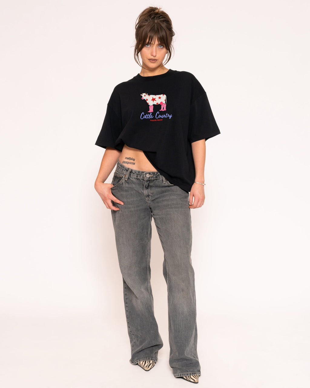 Cattle Country Boxy Crop Tee