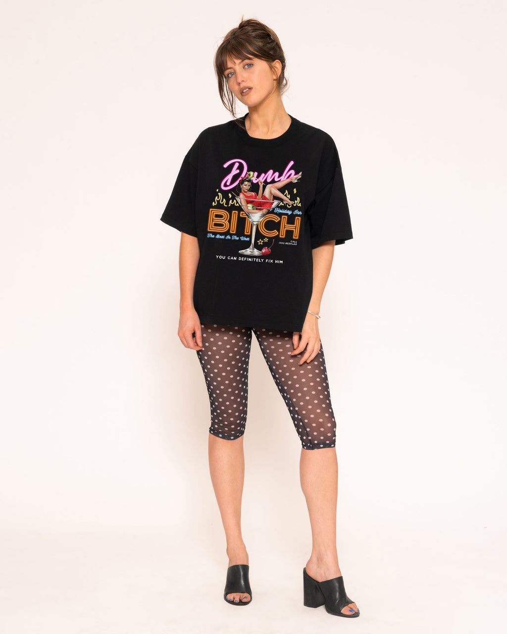 Dumb Bitch Hotel Boxy Crop Tee