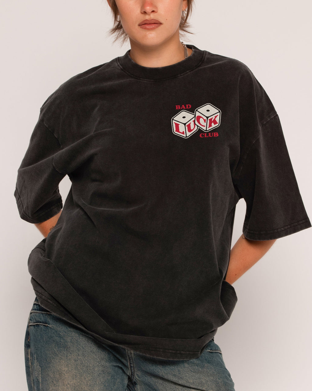 Bad Luck Club Oversized Tee