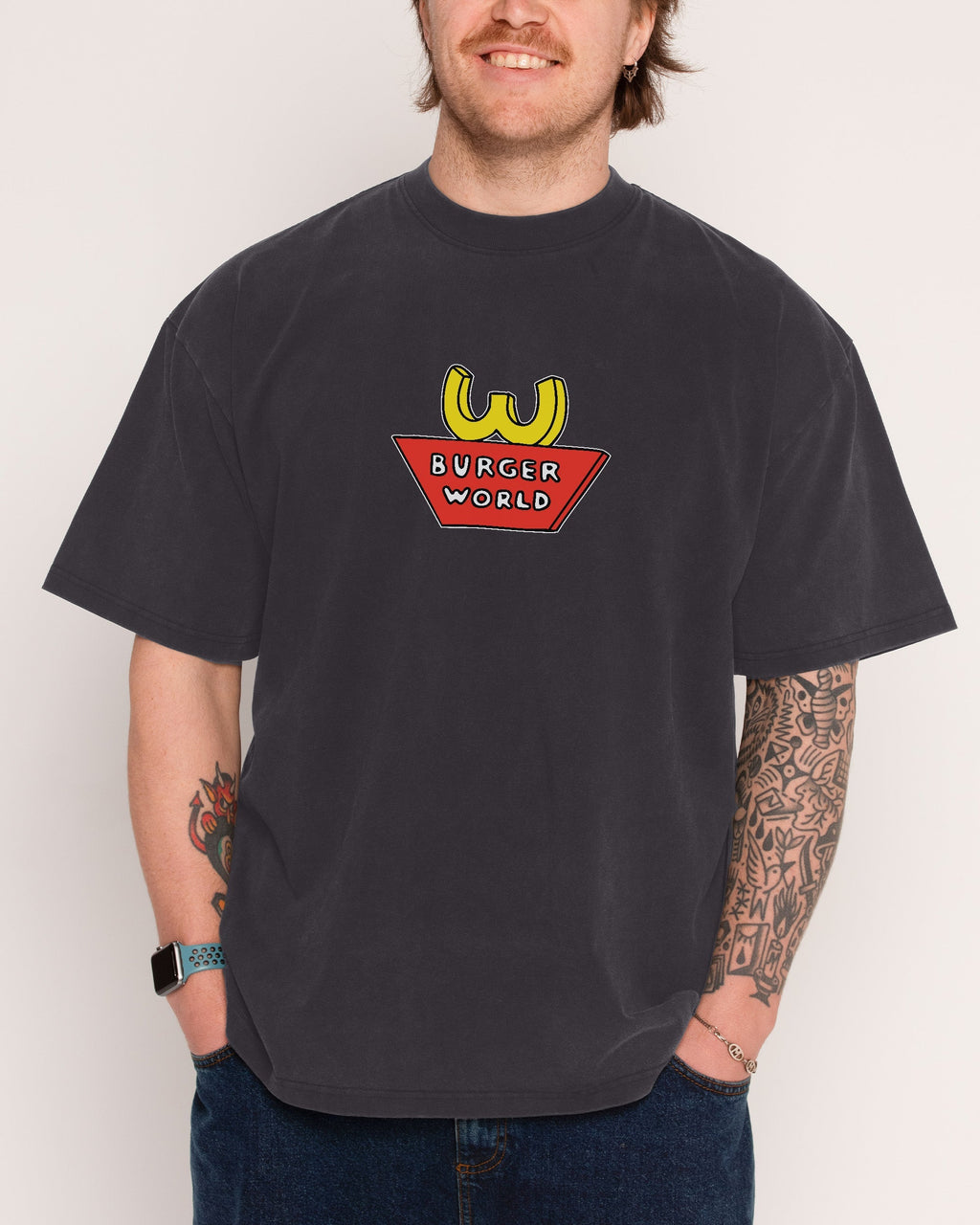 Burger World Wash Tee
