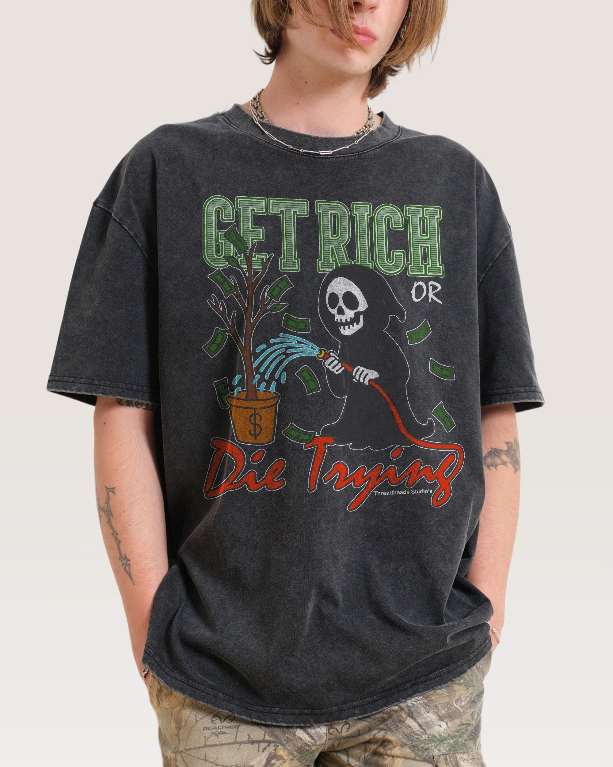 Get Rich or Die Trying Oversized Tee