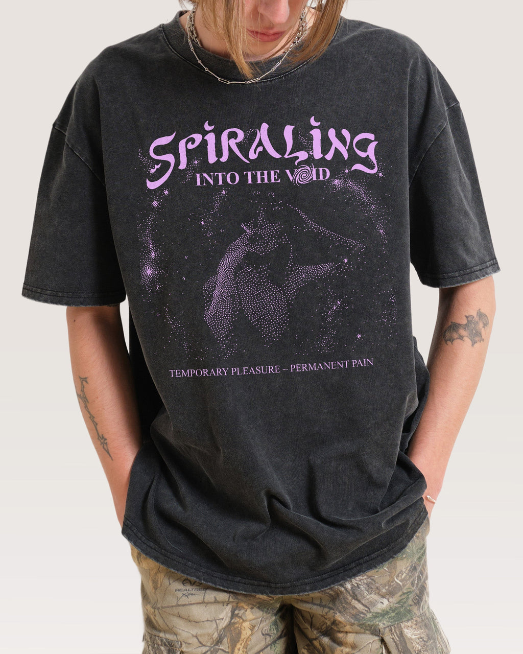 Spiralling Into the Void Oversized Tee