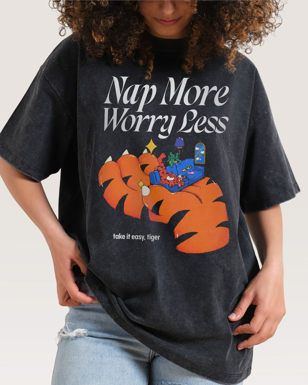 Nap More Oversized Tee