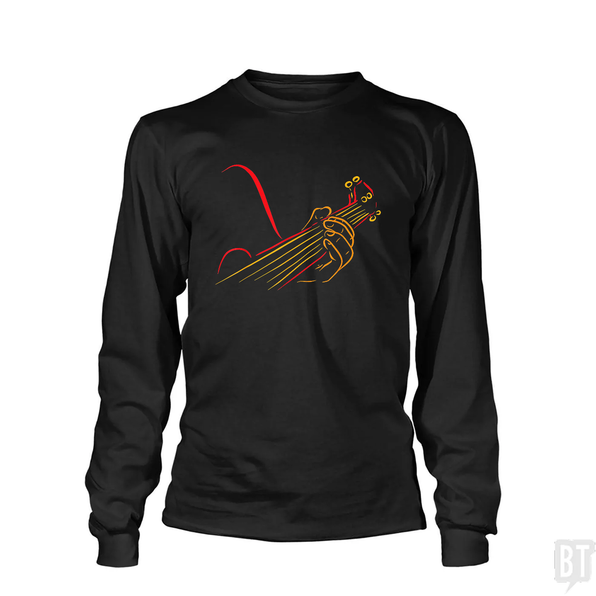 Playing Guitar Music Life Long Sleeve