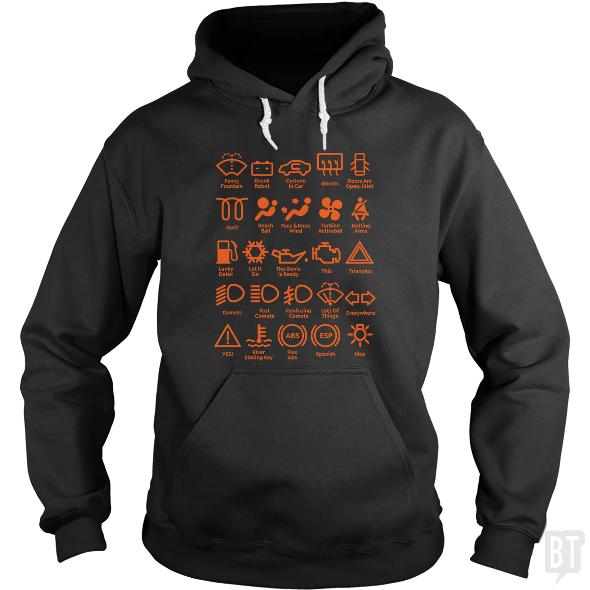 Car Dashboard Lights Hoodie