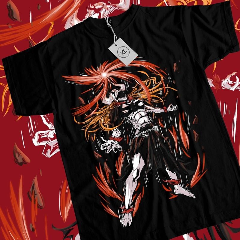 Bleach Anime & Ichigo Vasto Lorde Form Anime Manga Lover Ball Cotton T-Shirts