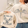 Bookish War Shirt Basgiath War College Book Dragon Rider Book Lover 2 Sides Bookish Bookworm T-Shirts