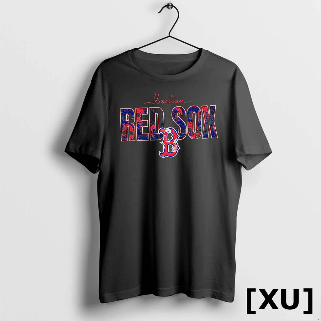 Boston Red Sox Floral Graphic Baseball Tshirts Sweater