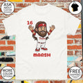 Brandon Marsh 16 Cartoon Philadelphia Phillies Baseball Mlb 2026 Tee (1)