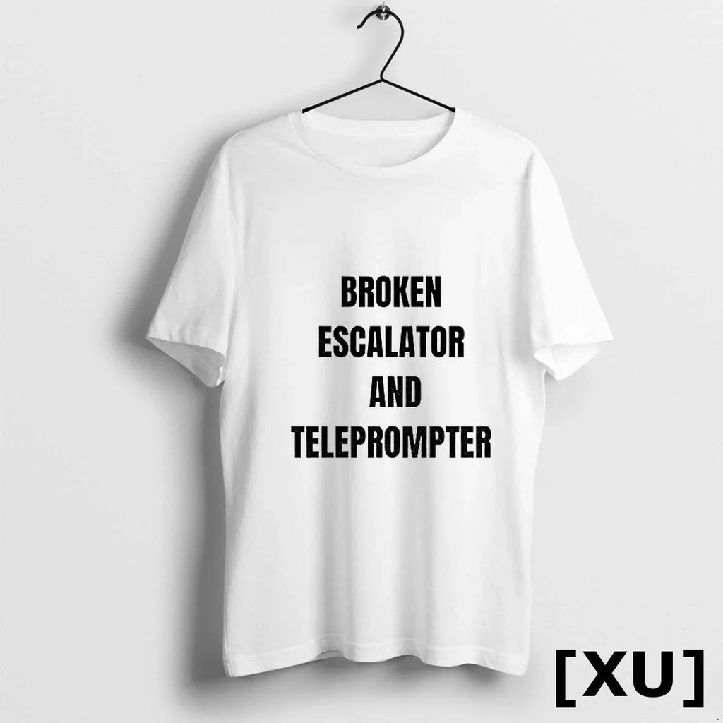 Broken Escalator And Teleprompter Funny Trump Tshirts Sweater