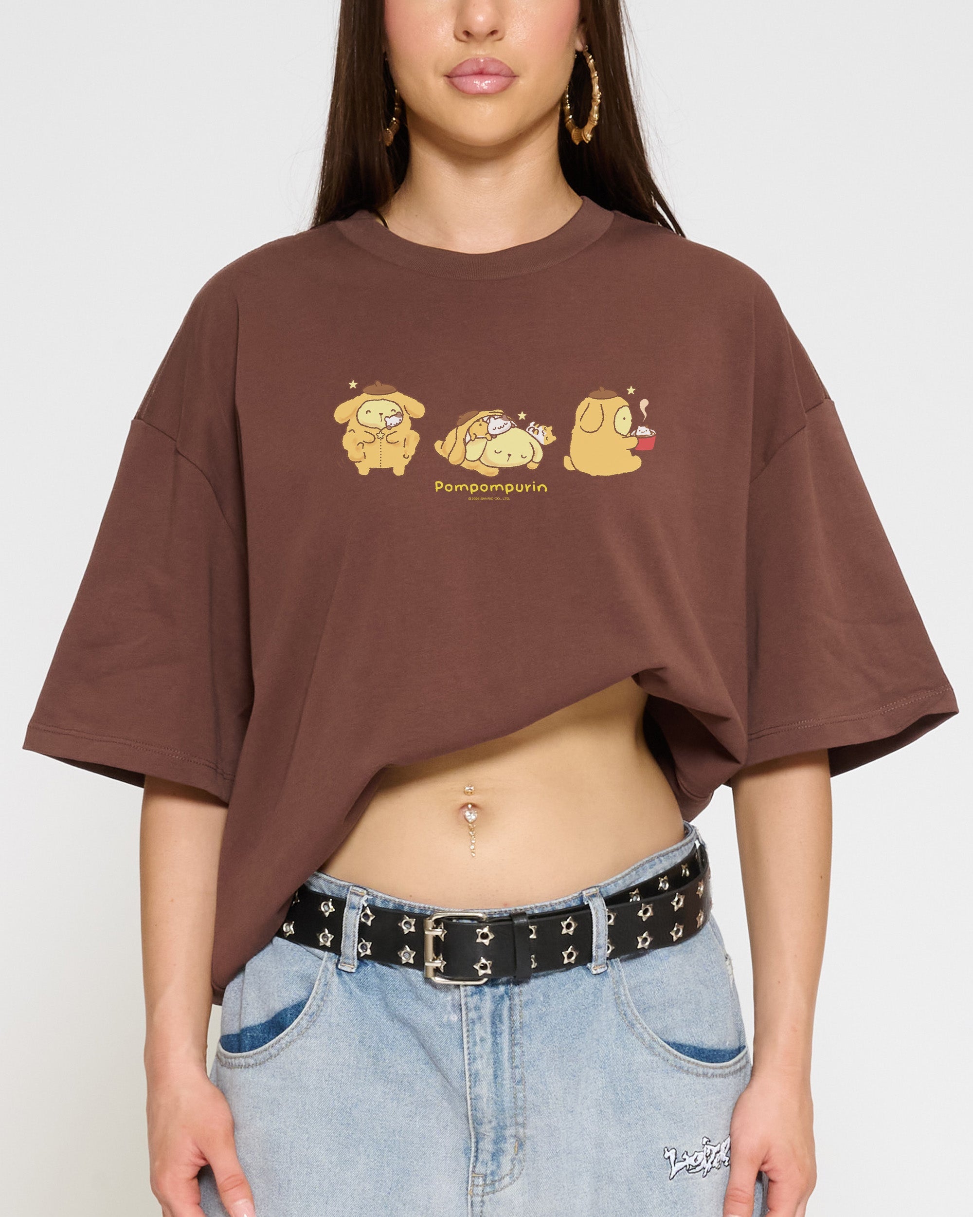 Pompompurin Nap Oversized Tee