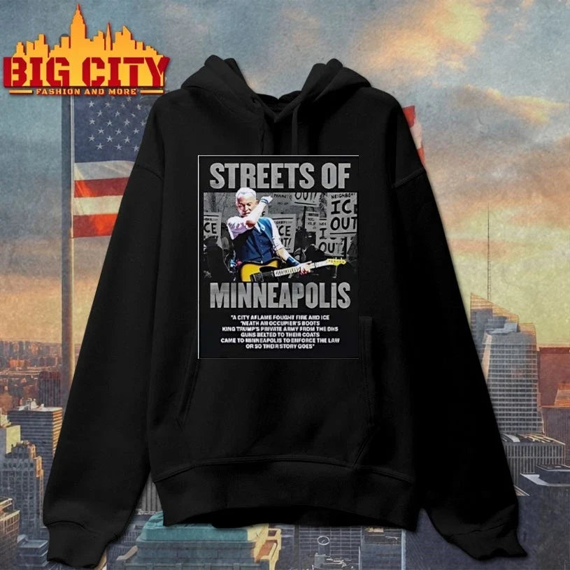 Bruce Springsteen Streets Of Minneapolis Anti ICE t-shirt