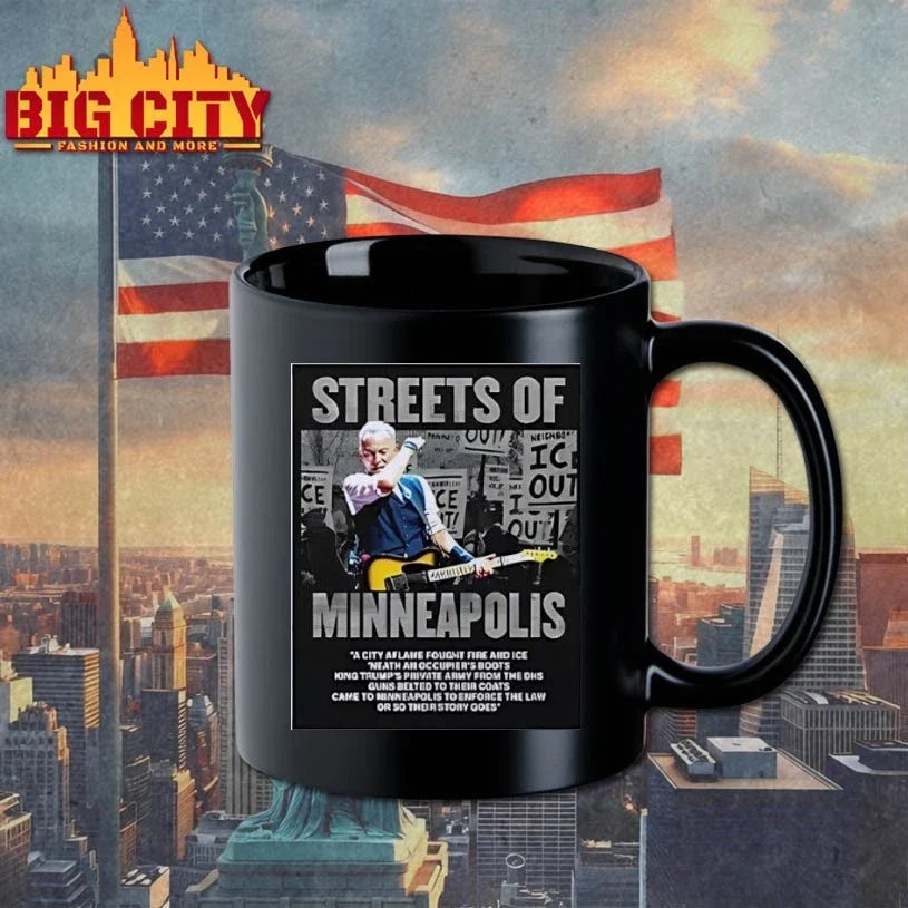 Bruce Springsteen Streets Of Minneapolis Anti ICE t-shirt