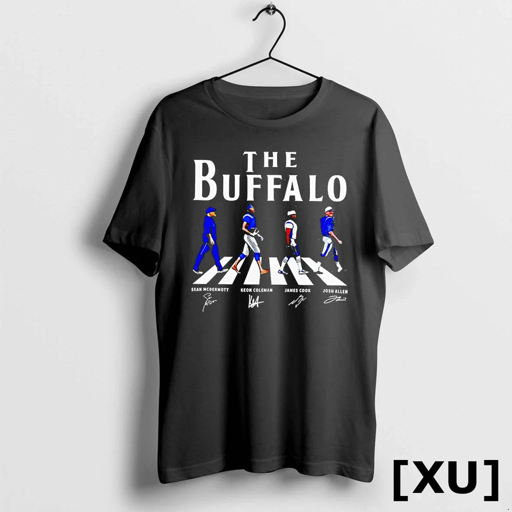 Buffalo Football Players Abbey Road Signatures Vintage Tshirts Sweater