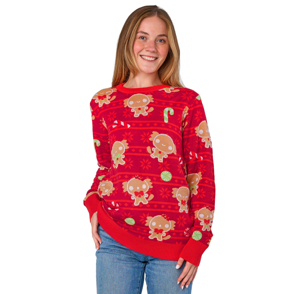 Gingerbread Axolotl Sweater