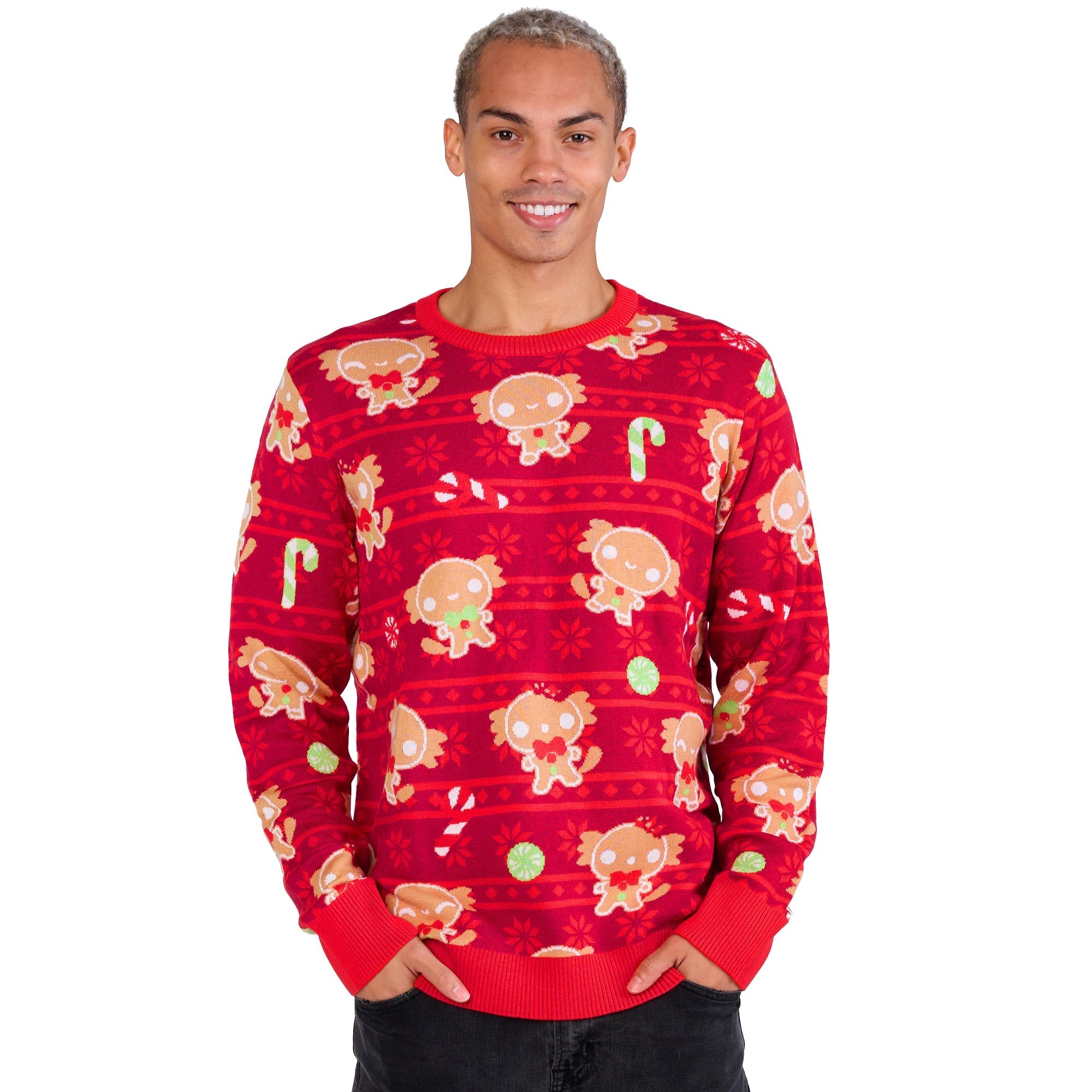 Gingerbread Axolotl Sweater