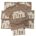 COMFORT COLORS Walk Faith Espresso Christian T-Shirts