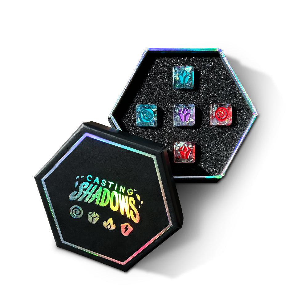 Casting Shadows: Sparkle Core Resource Dice Set