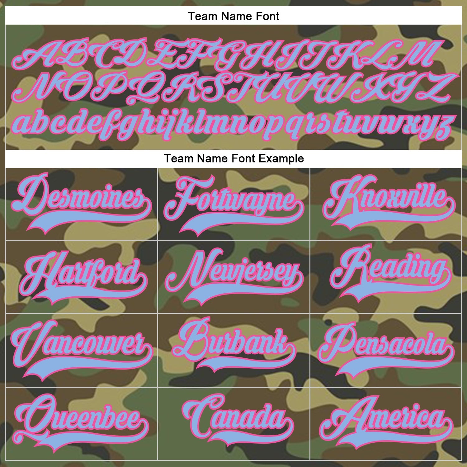 Custom Camo Light Blue-Pink Salute To Service Hockey Lace Neck Jersey