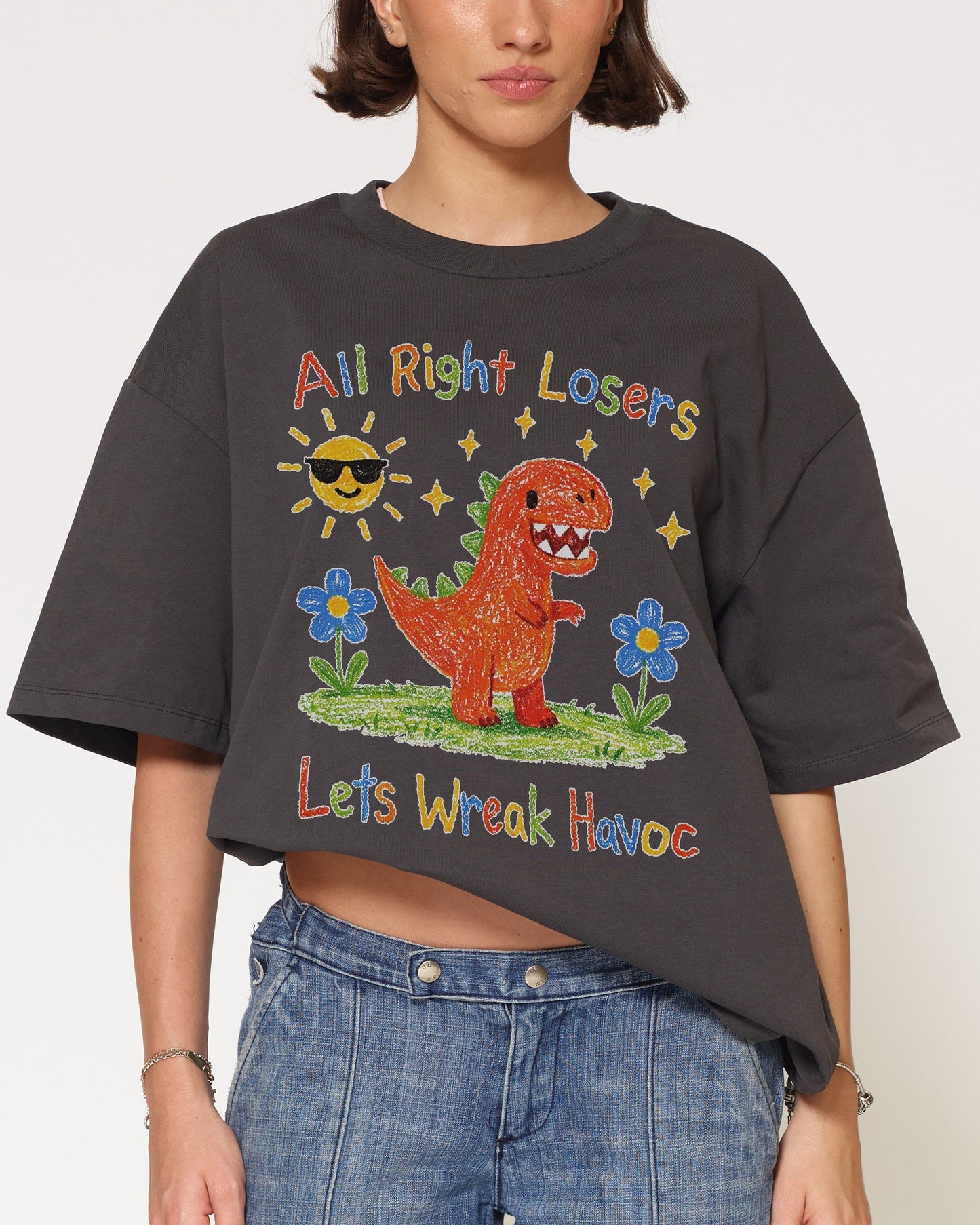 Lets Wreak Havoc Oversized Tee