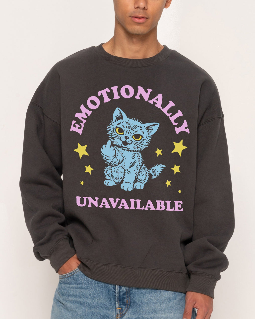 Emotionally Unavailable Cat Sweatshirt