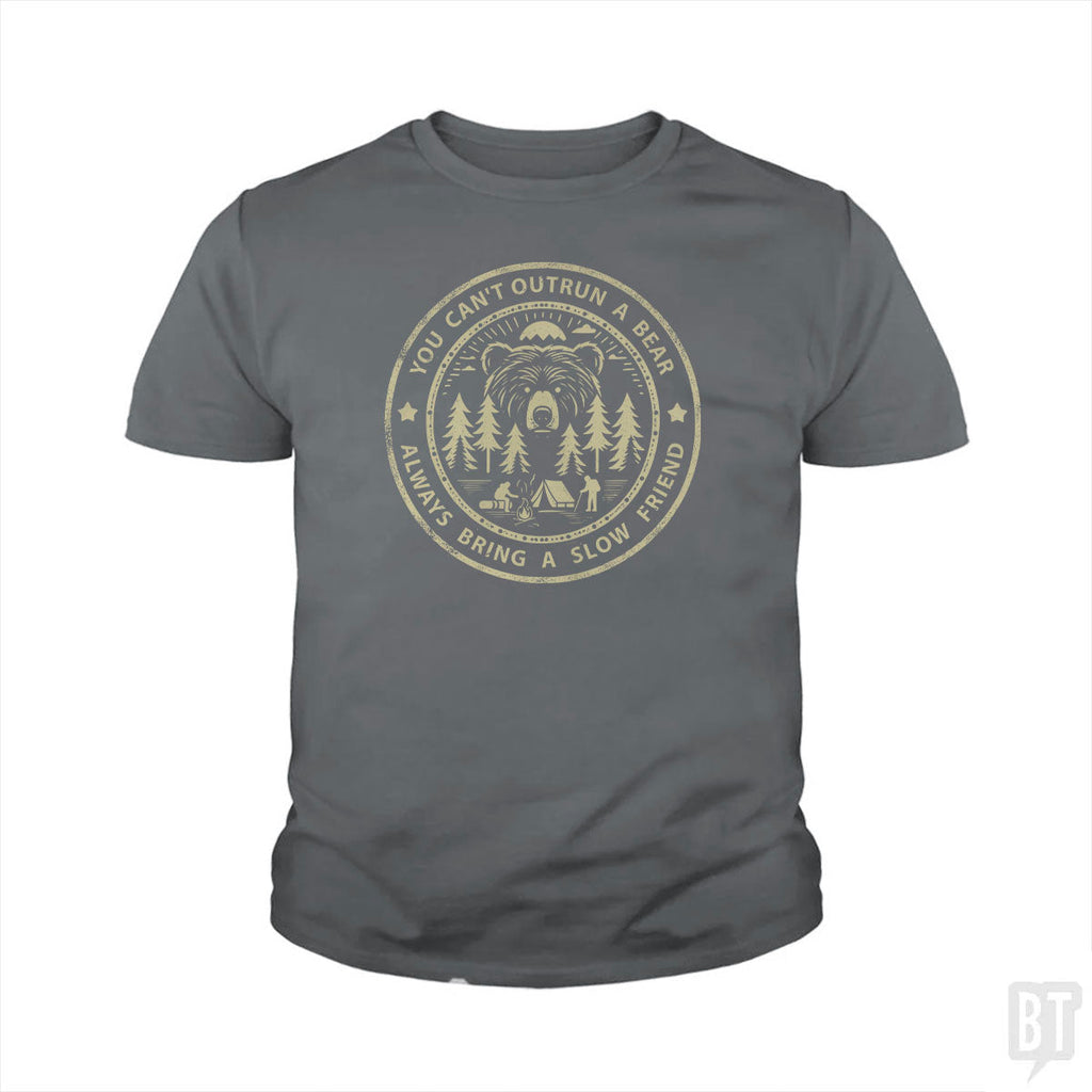 You Can't Outrun A Bear Kids Shirt