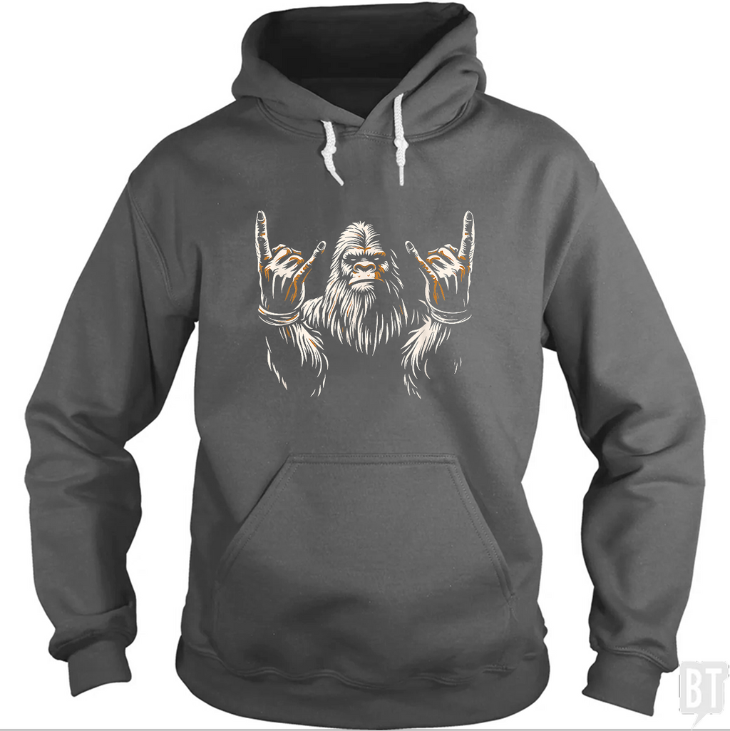 Bigfoot Rock On Hoodie