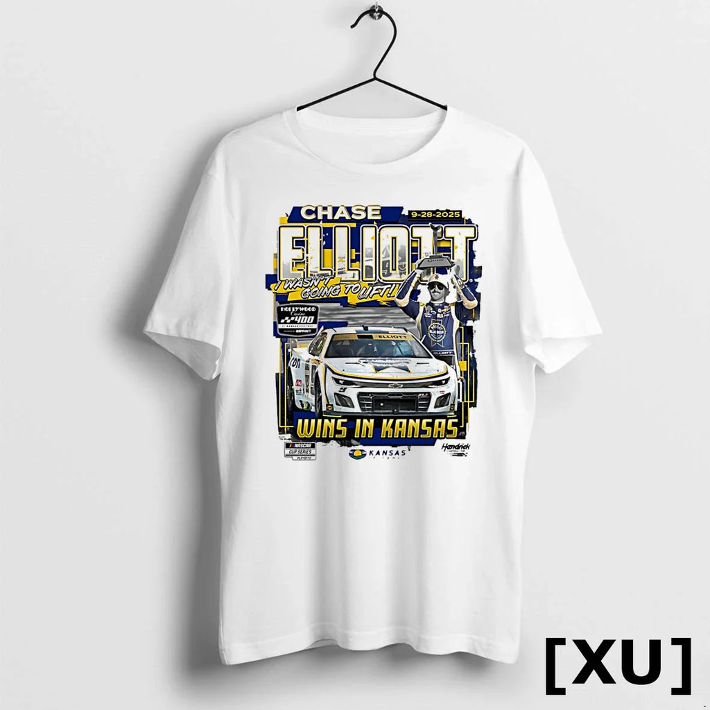 Chase Elliott Checkered Flag Sports 2025 Hollywood Casino 400 Race Winner Tshirts Sweater