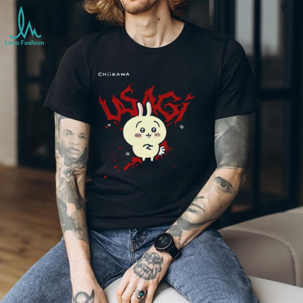 Chikawa Usagi Kawaii Anime Red graphic shirt
