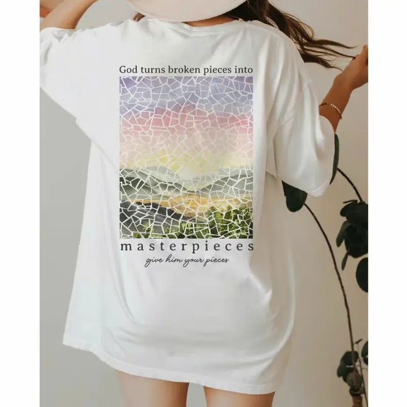 Christian Shirts Bible Verse Shirt Christian Religious Jesus Shirt Christian Baptism Her T-Shirts