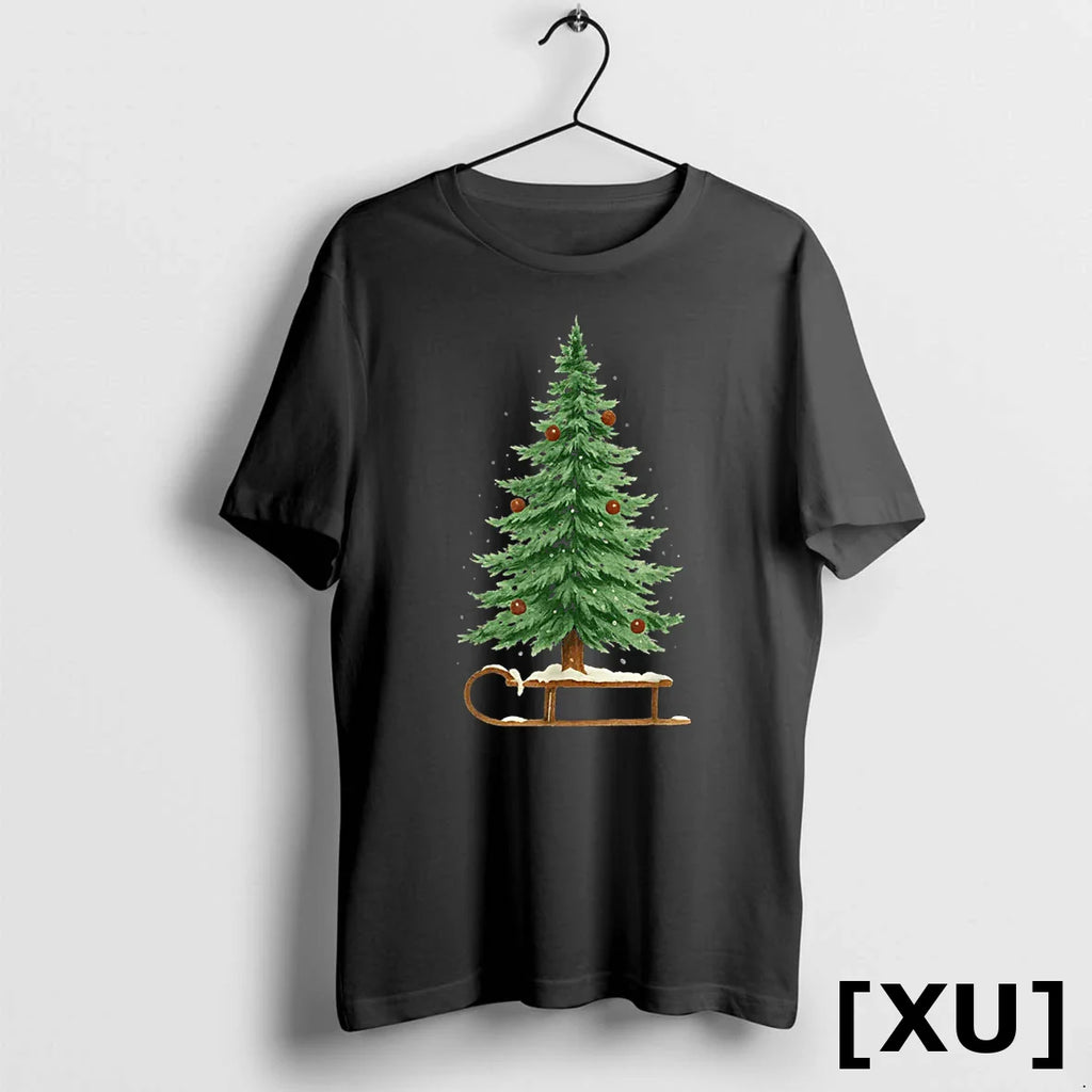Christmas Sleigh Christmas Tree 2025 Family Matching Tshirts Sweater