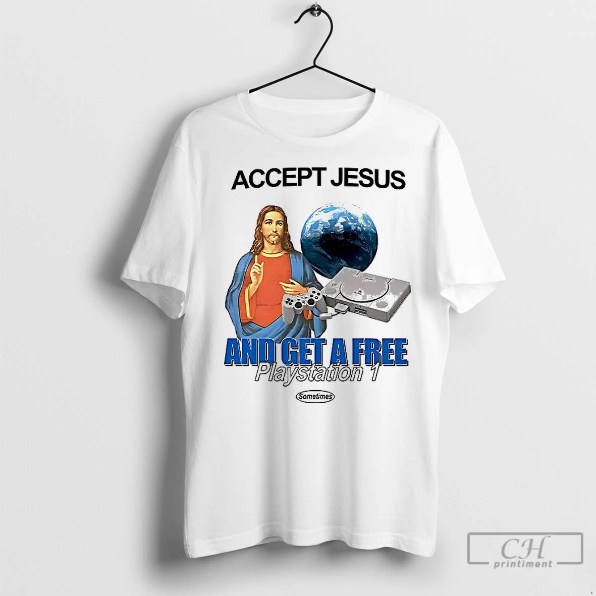 Classic Accept Jesus And Get A Free Playstation 1