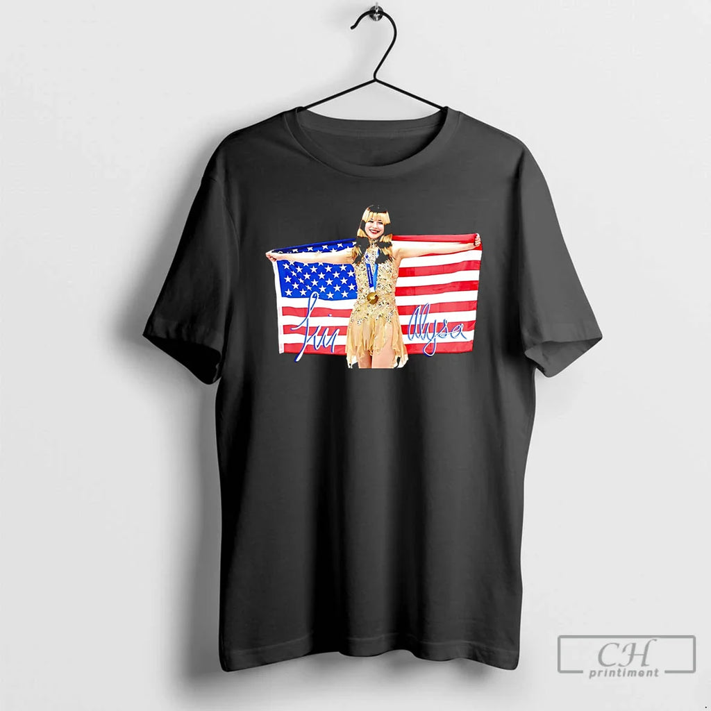 Classic Alysa Liu Usa Team 2026 Olympic Champions Usa Flag Signature