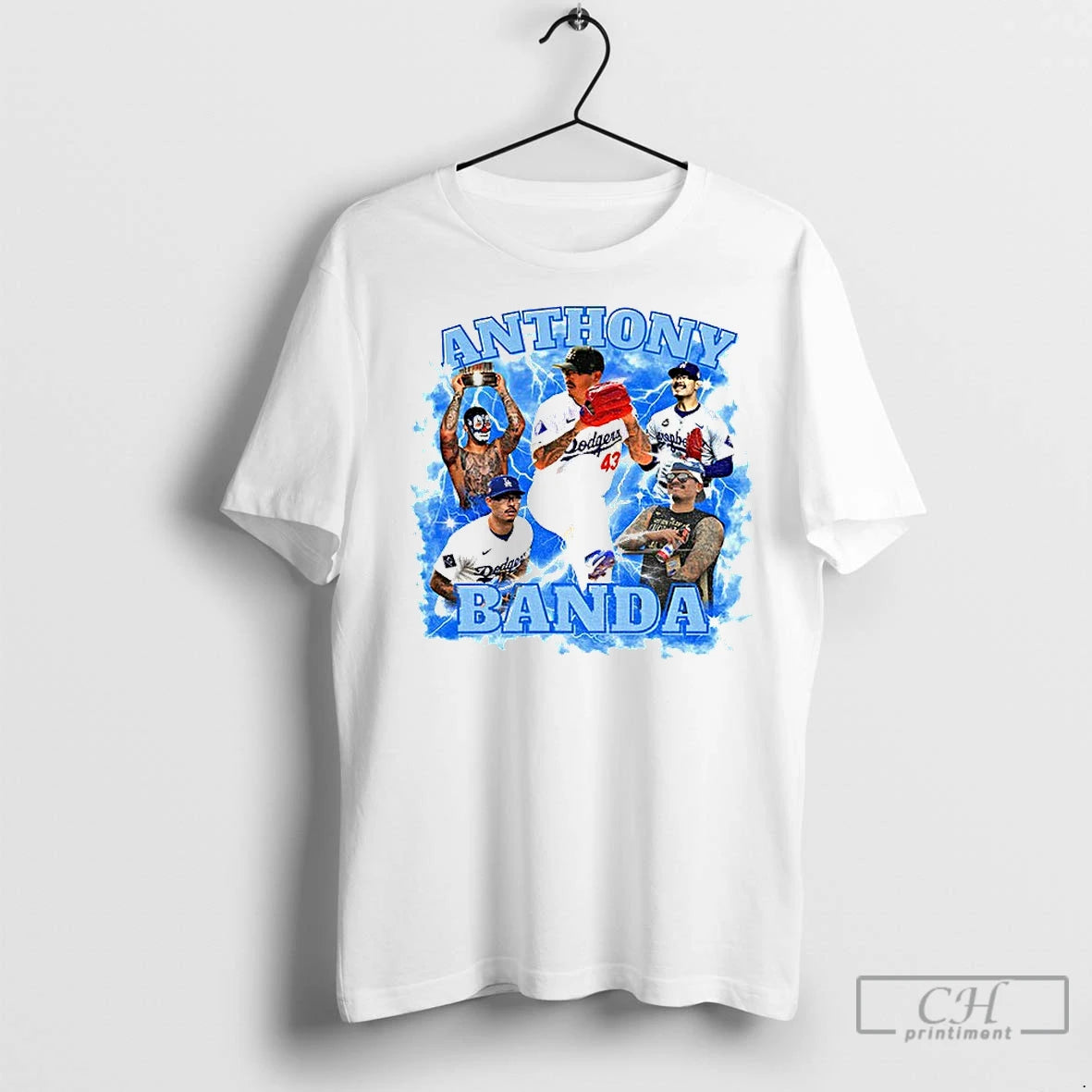 Classic Anthony Banda Los Angeles Dodgers Baseball Mlb Storm Graphic