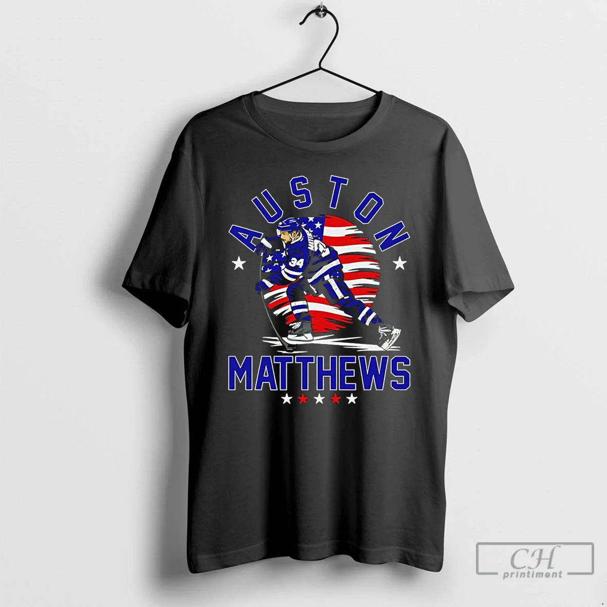Classic Auston Matthews Toronto Maple Leafs Usa Flag