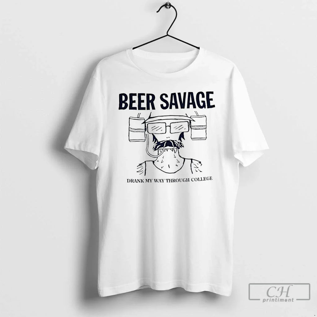 Classic Beer Savage Drank My Way Through College