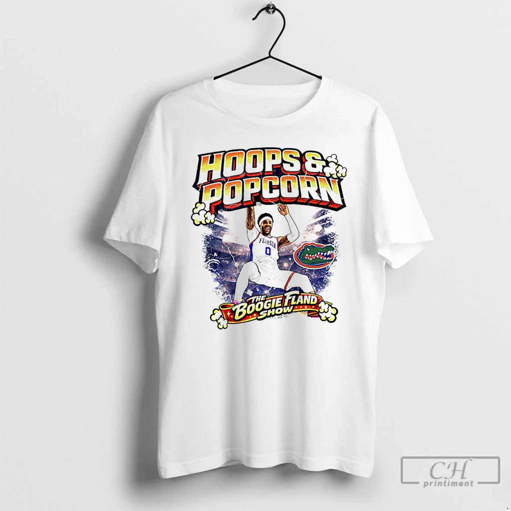 Classic Boogie Fland Florida Gators Hoops And Popcorn The Boogie Fland Show T Shirts Sweater