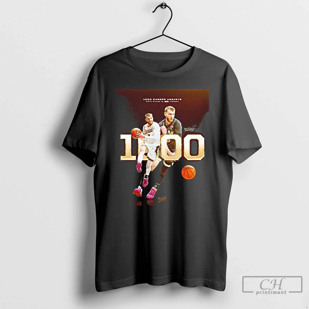 Classic Braden Smith Purdue Boilermakers 1000 Career Assists Fifth Player In Ncaa History T Shirts