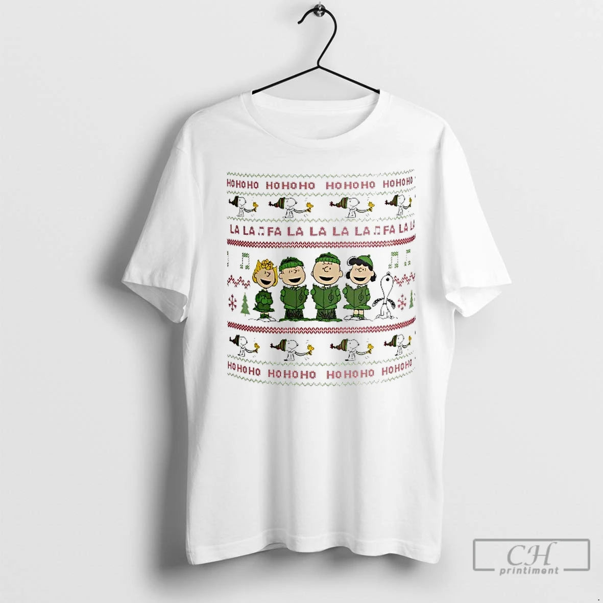 Classic Christmas Peanuts Gang Holiday Choir Two Tone