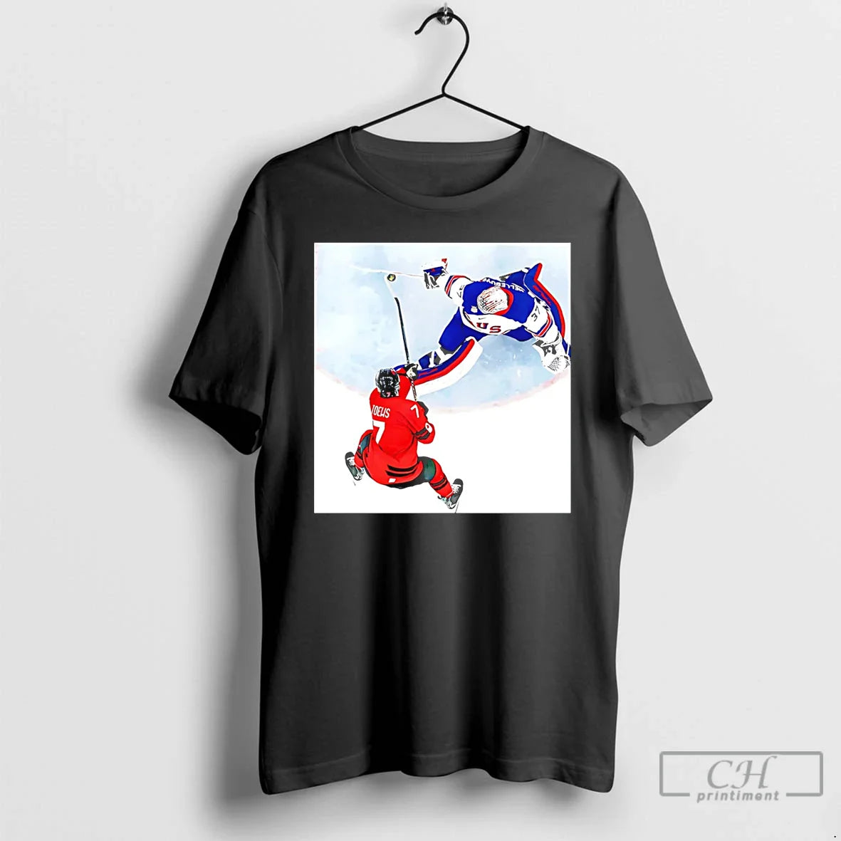 Classic Connor Hellebuyck Goalie Save Usa Gold
