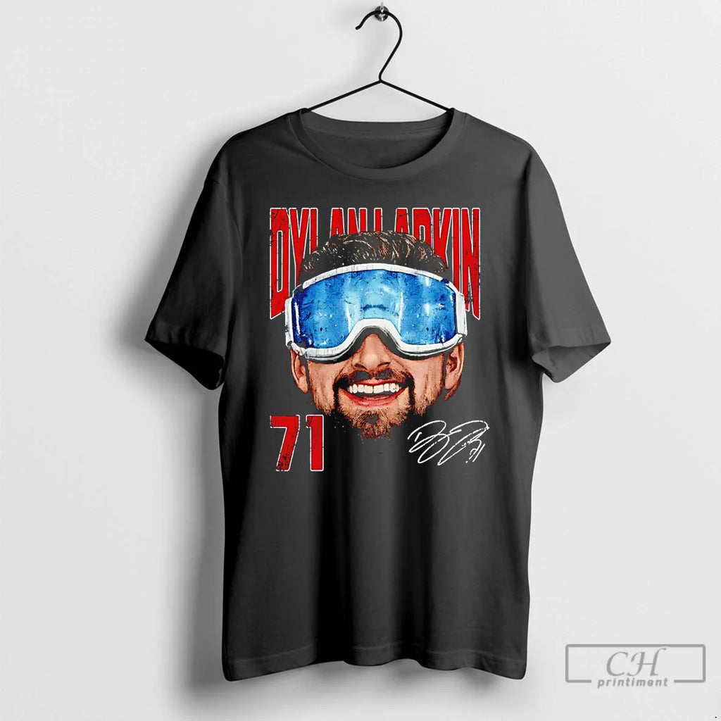 Classic Dylan Larkin Detroit Red Wings Goggles Big Head Signature