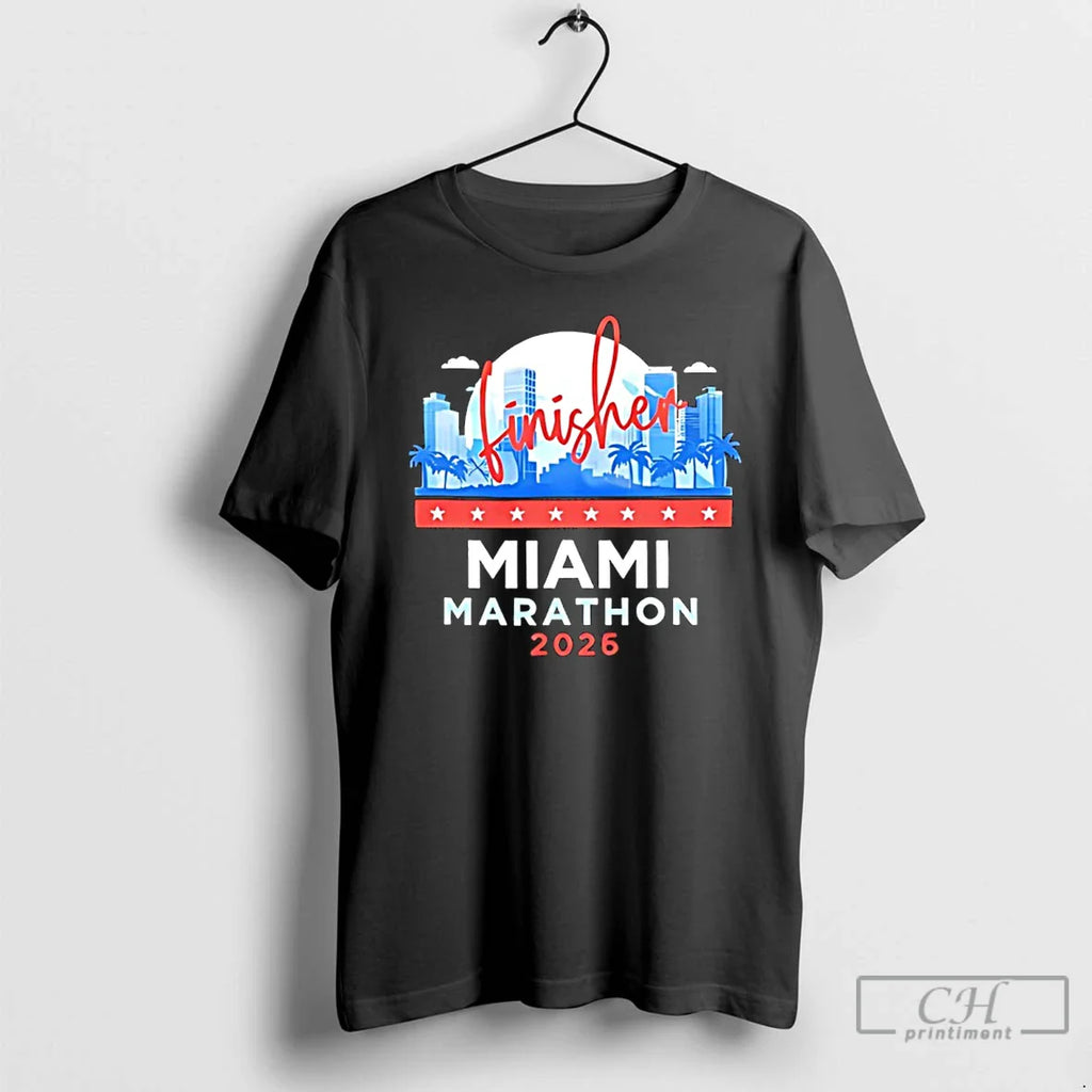 Classic Finisher Miami Marathon 2026 City Skyline Florida