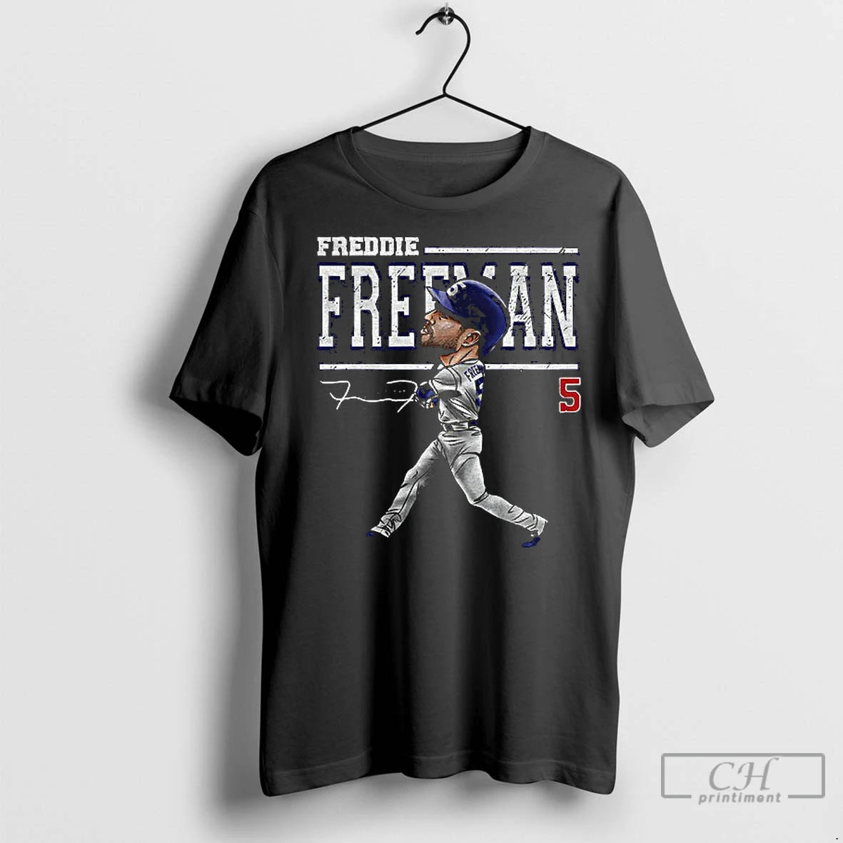 Classic Freddie Freeman Cartoon Los Angeles Dodgers Mlb Baseball Vintage