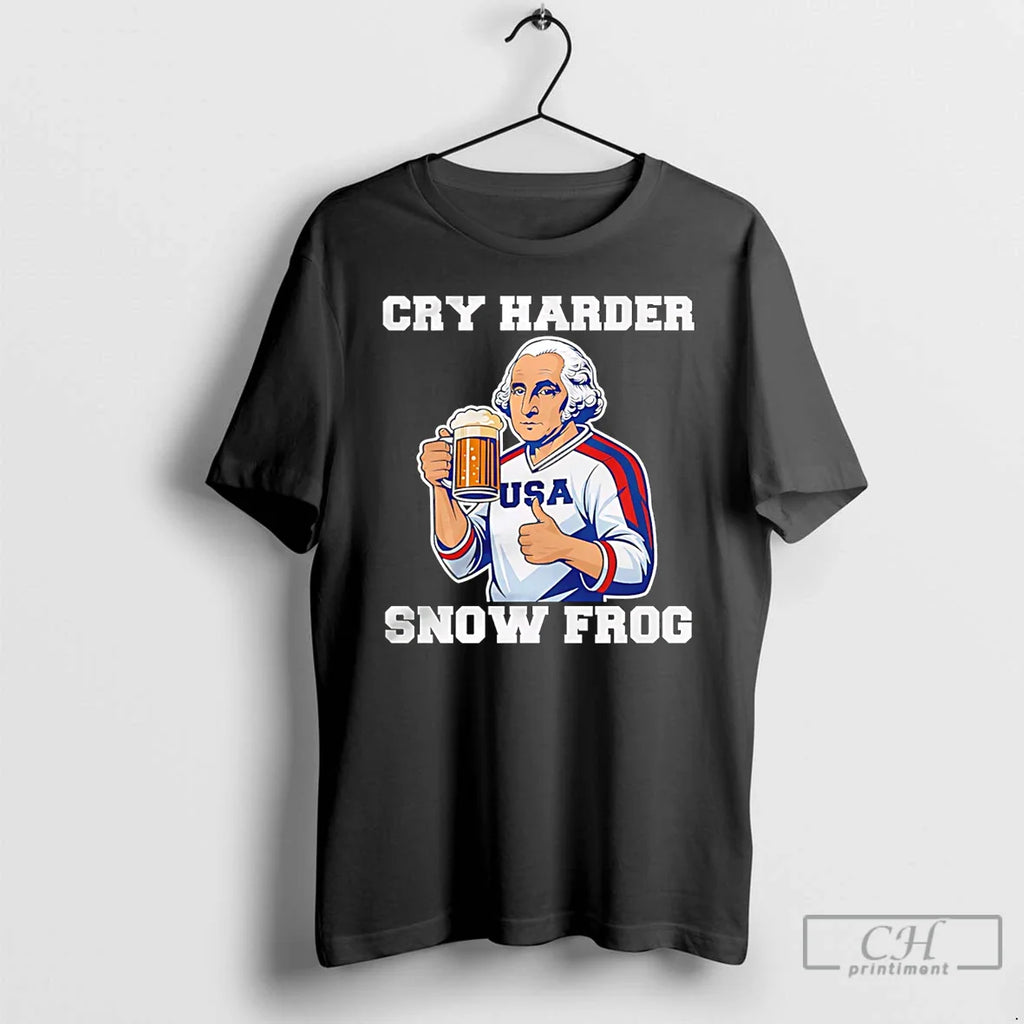 Classic Georgia Washington Usa Player Cry Harder Snow Frog