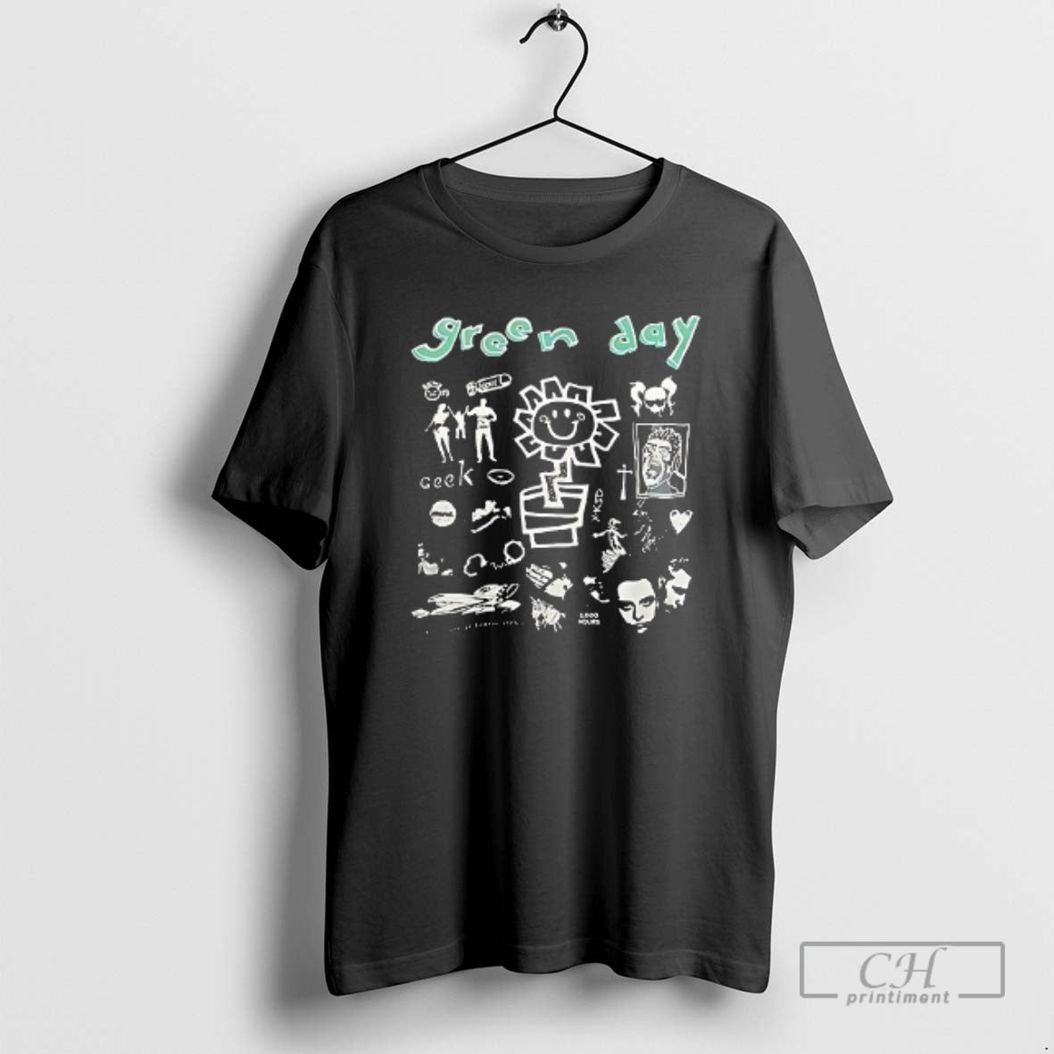 Classic Green Day Tour 2025 Cities Art Double Sided Graphic Shirt Sweater