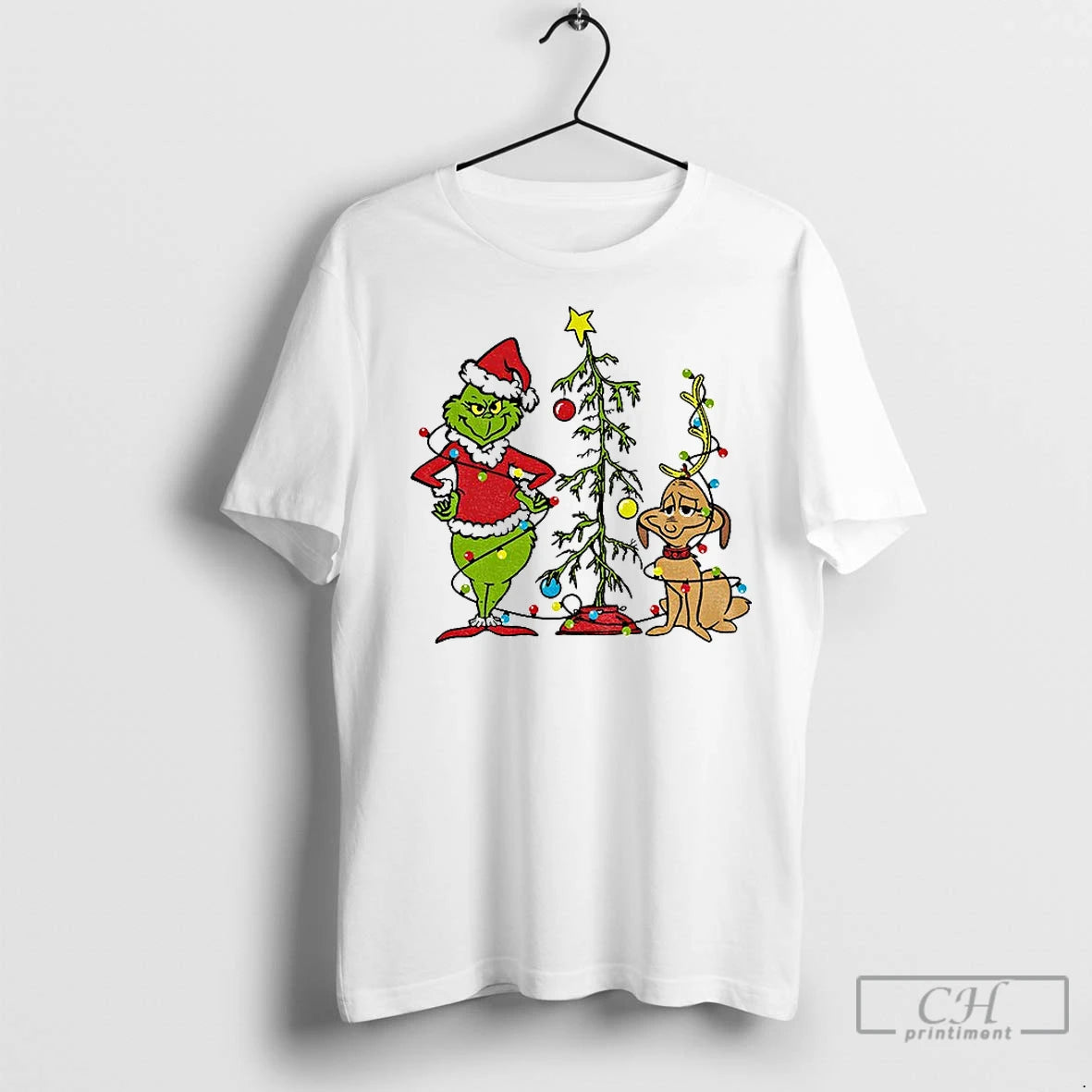 Classic Grinch And Max Dog Xmas Holiday Merry Christmas