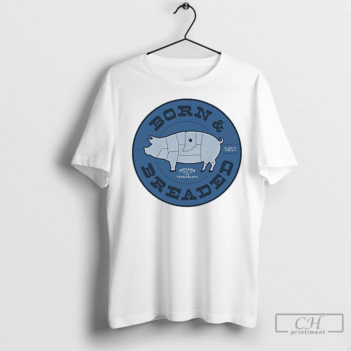 Classic Indiana Pig Born And Breaded