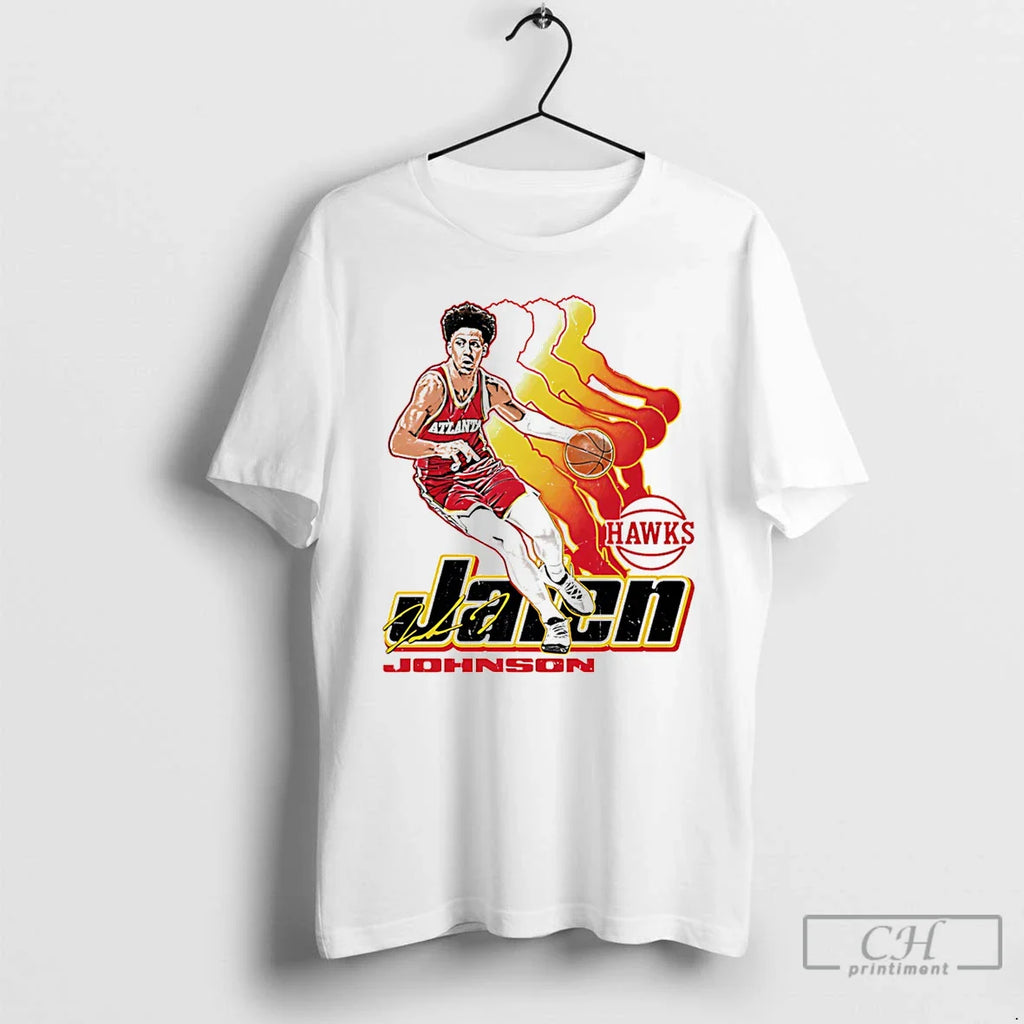 Classic Jalen Johnson Atlanta Hawks Retro Signature