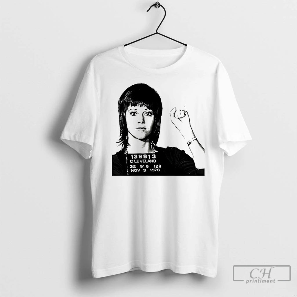 Classic Jane Fonda Clevand 1970 Mugshot